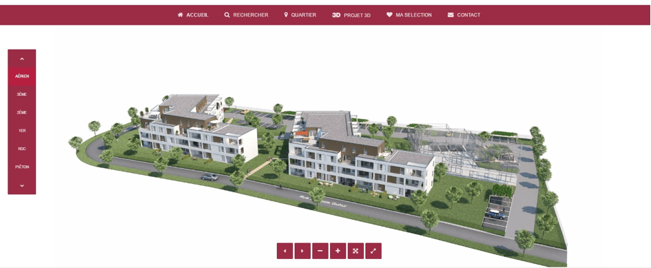 Vue en 3D de la résidence Symphonie à Auray