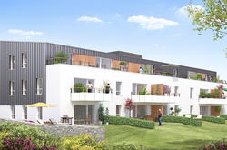 Vue en synthèse 3D de la résidence Le Parc du Manoir à Vannes